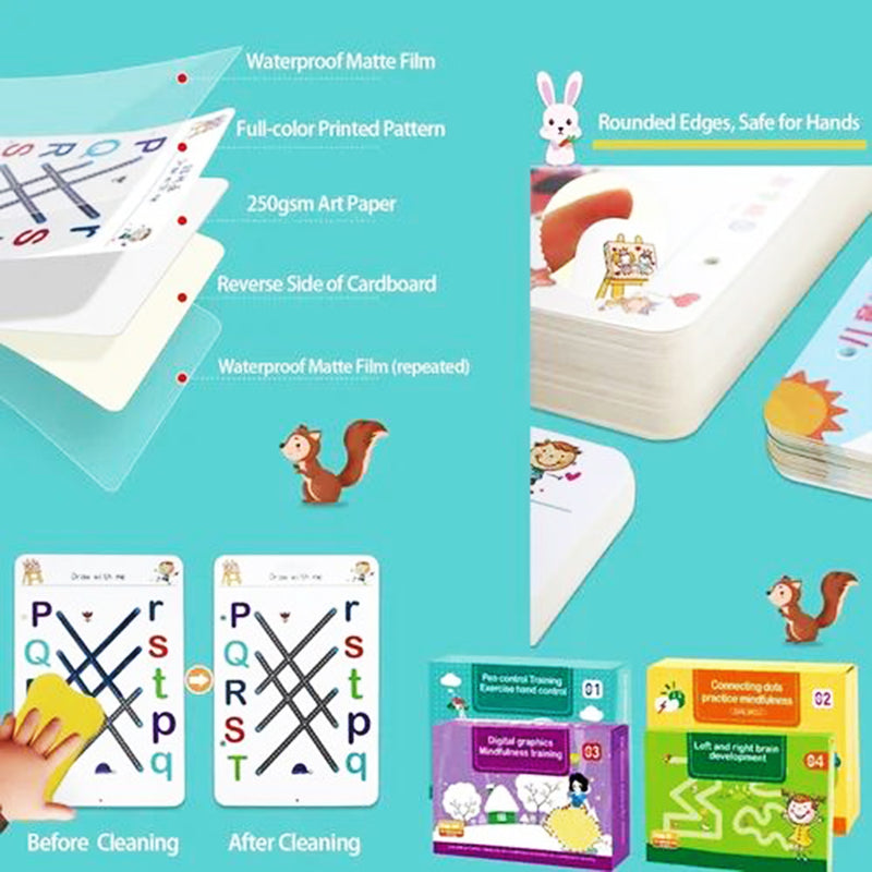 Hand Writing Pen Control Training Book