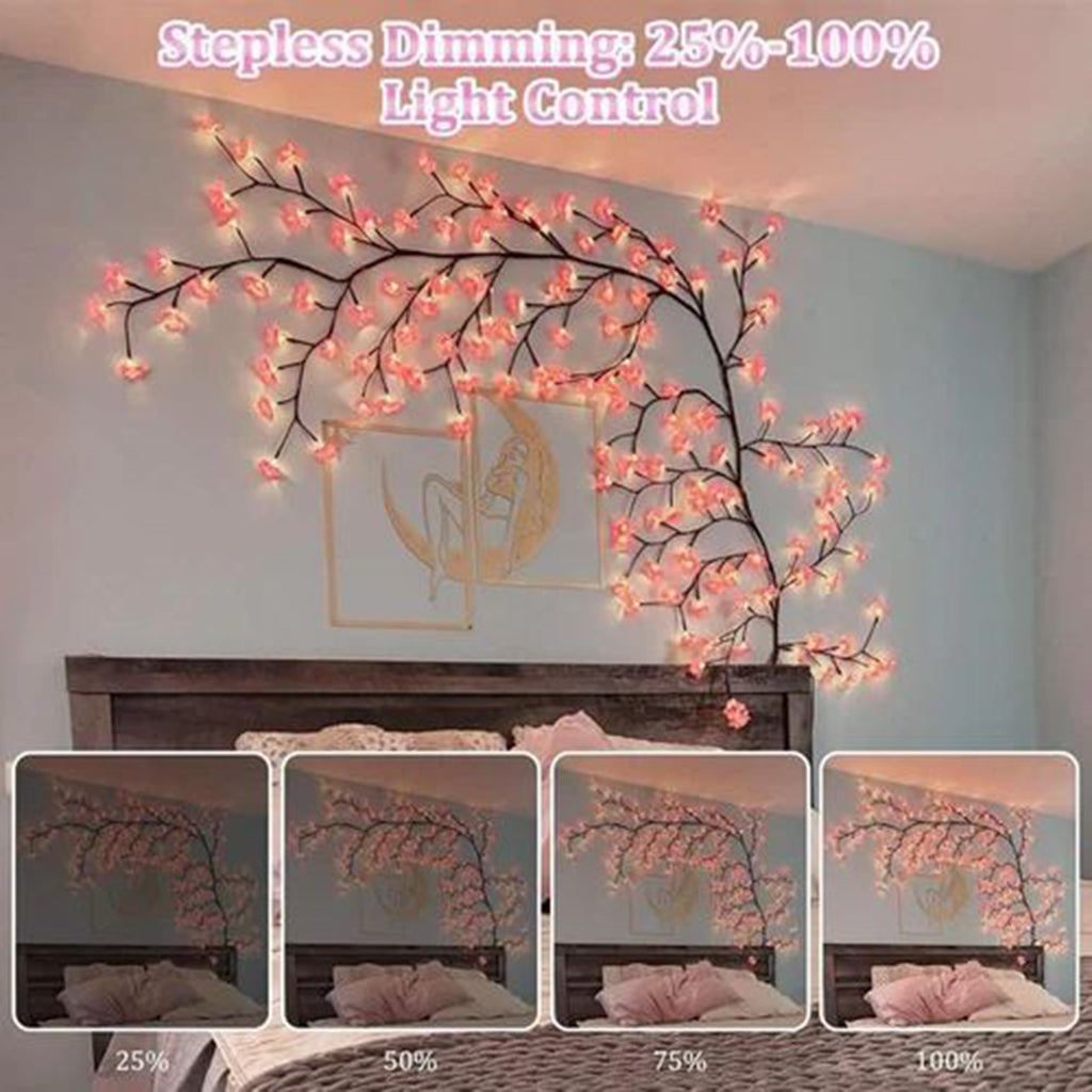 Led Cherry Blossom Light Cherry Blossom Tree Branch Lights Wall Mounted Decorative Light