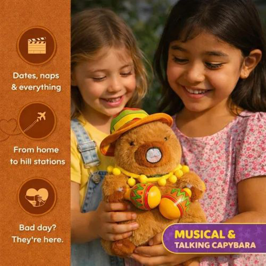 Musical Talking Capybara Plush Toy