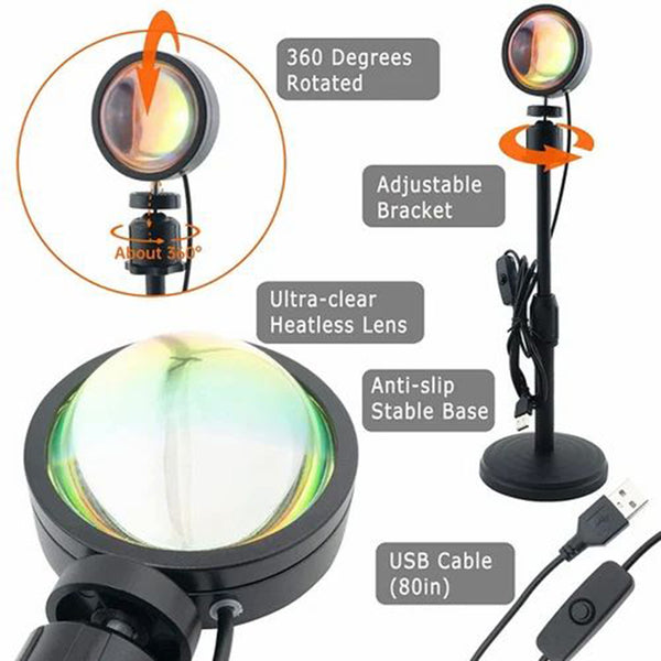Sunset Lamp Stand With Remote