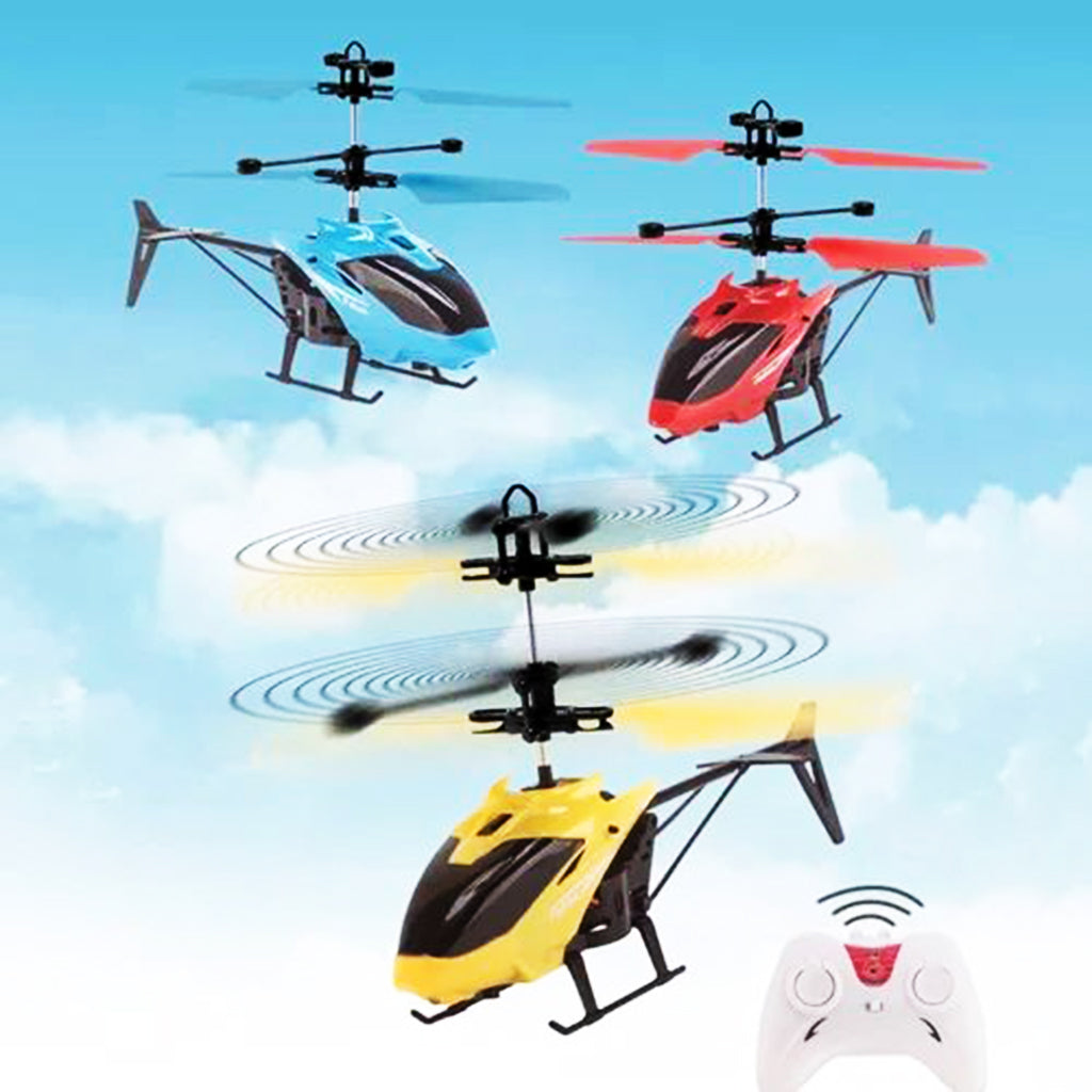Flying helicopter
